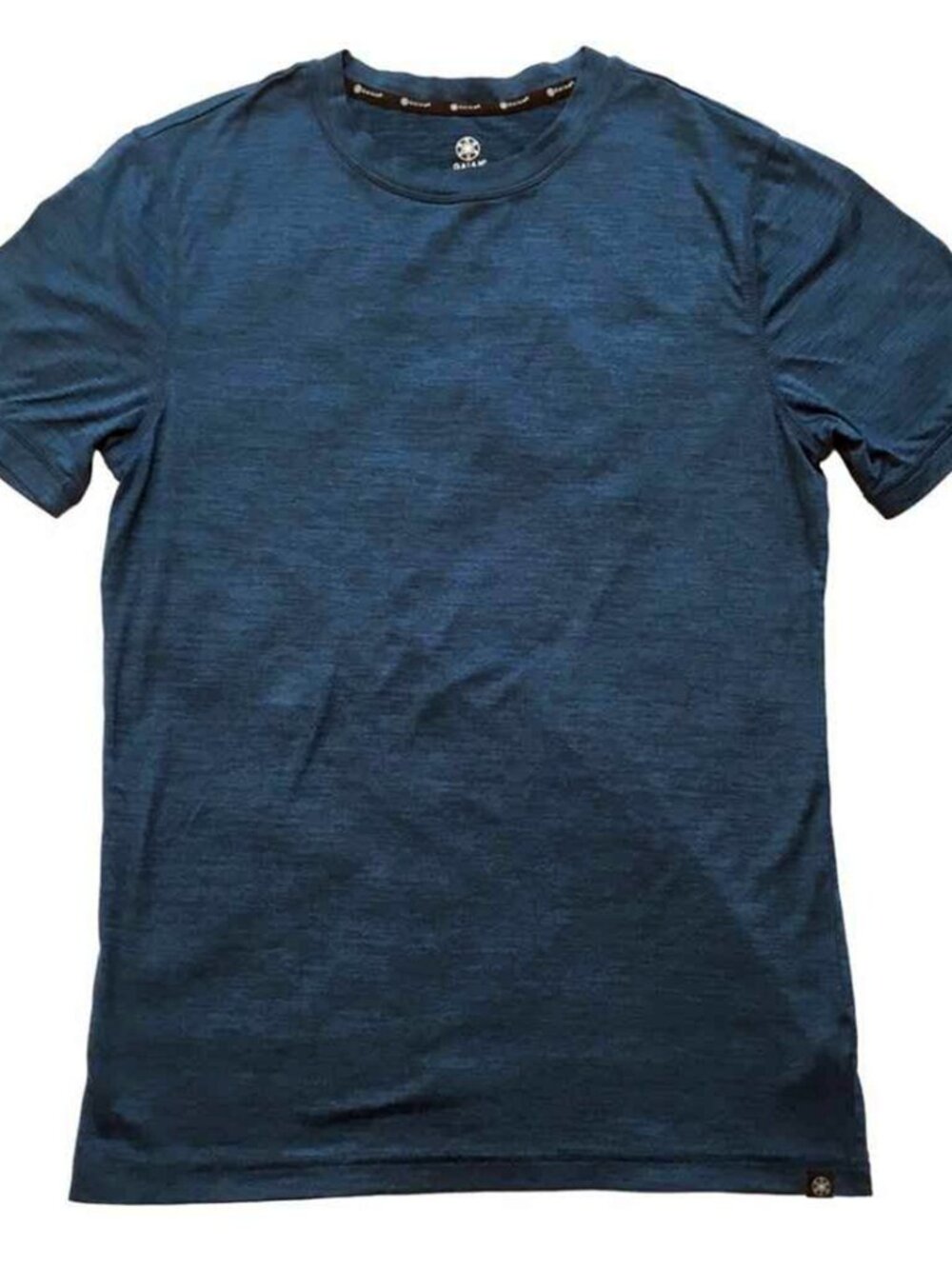 Women’s Dark Blue Marled Quick Dry Workout Gym Active T‑Shirt
